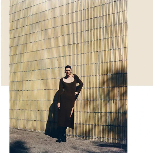 Massimo Dutti Wool Maxi Dress Fall Winter 2022 New without tags - Picture 9 of 10